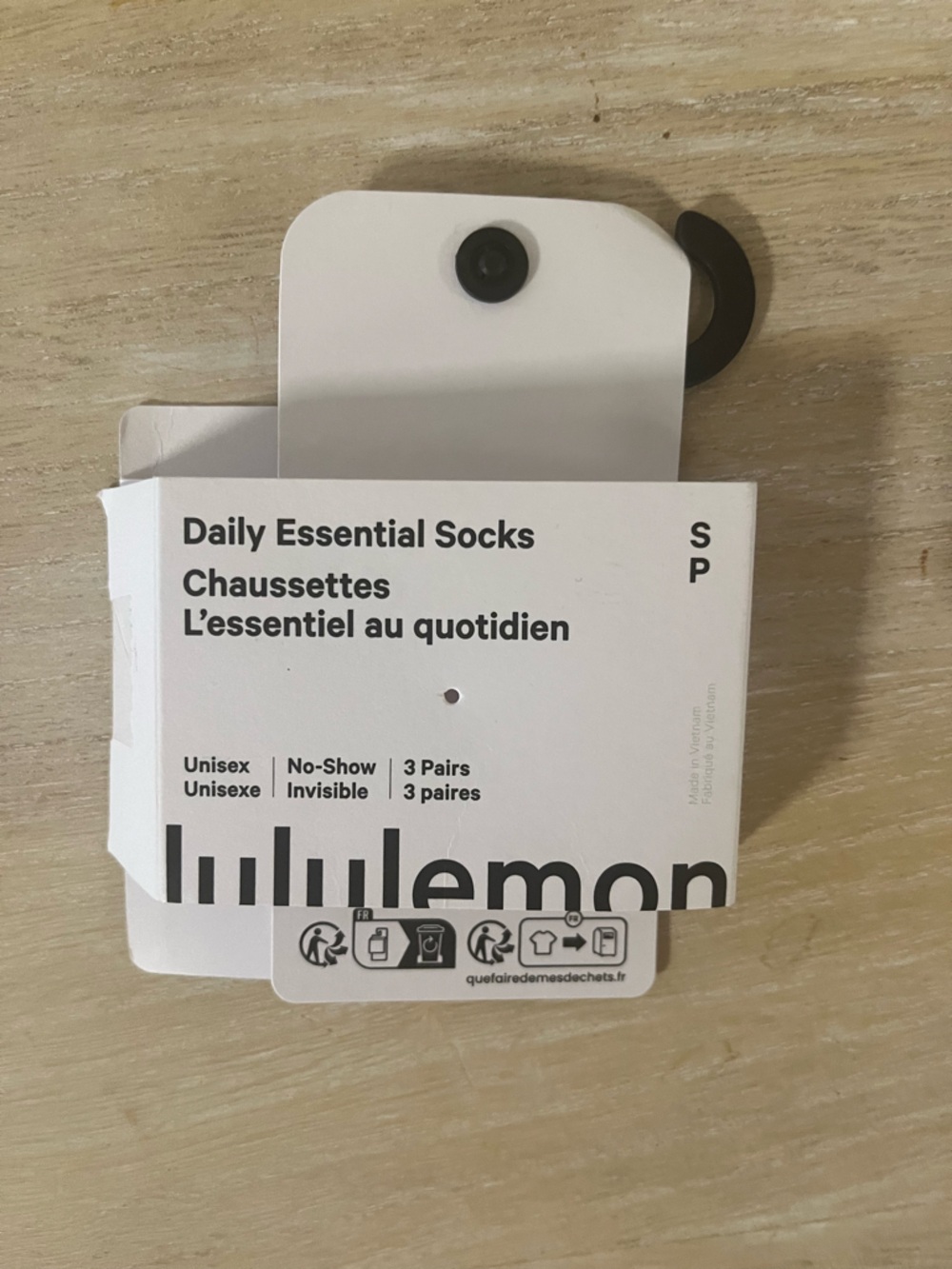 lululemon athletica No-Show Daily Essential Socks - White, Black, Gray (3 Pack) - Picture 2 of 10